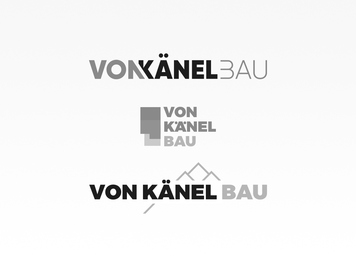 Logo development Von Känel Bau