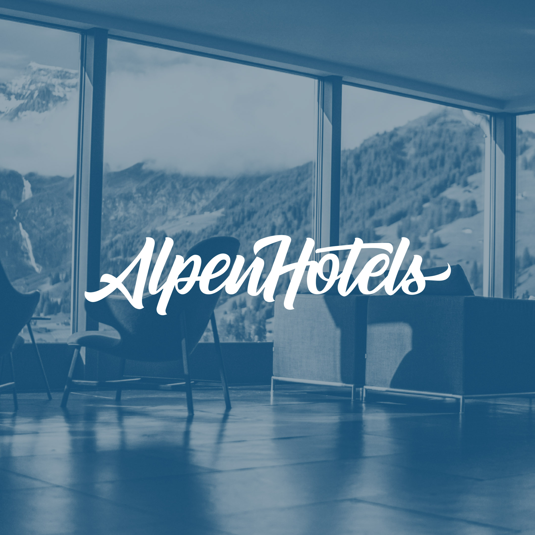 Script Font Logo Alpenhotels